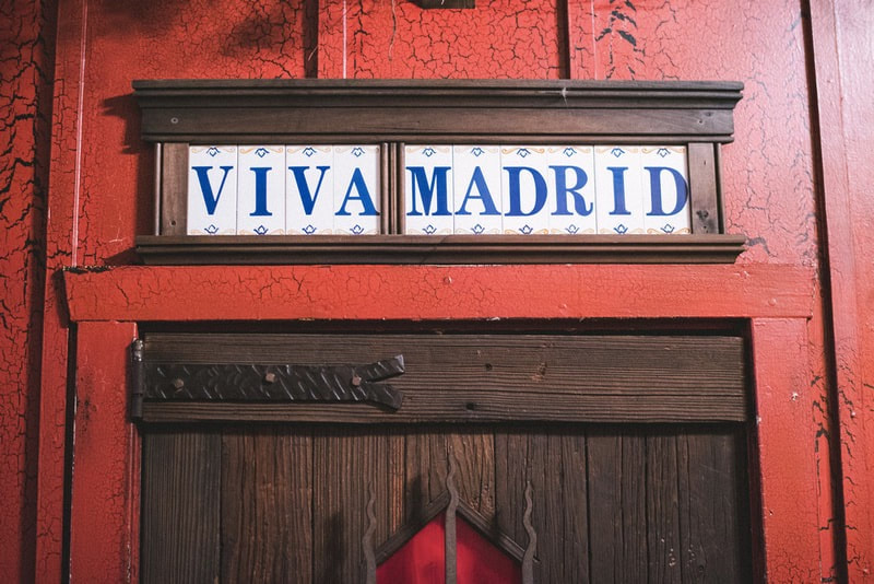 A picture of the front door of Viva Madrid